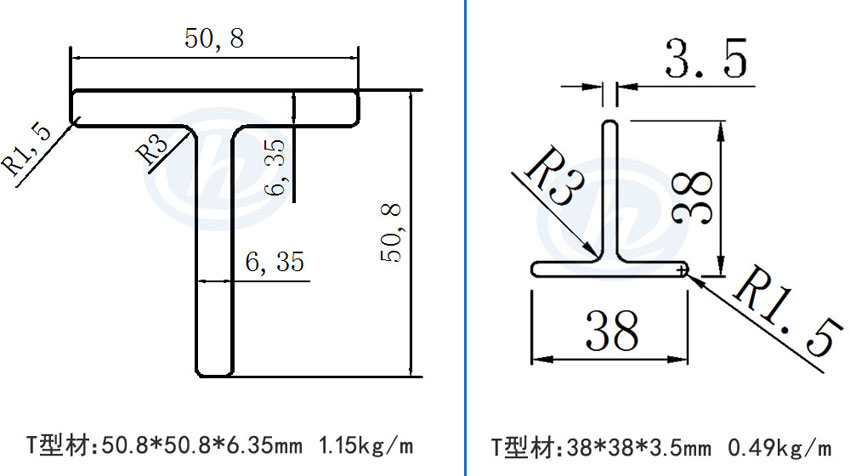 T型材規(guī)格